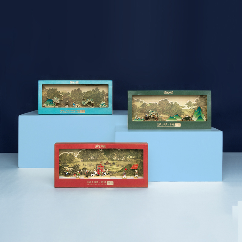 Tianse Classical Chinese Style Brass Metal Bookmark Qingming Shanghe Picture Cultural and Creative Personality Creative Literature and Art Exquisite Students Use Souvenir Collections to Give to Teachers and Friends Exquisite Gifts