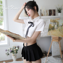 Sexy sex pajamas small tits College style school uniform Sailor suit Maid cosply uniform temptation passion suit show