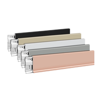 Aluminum alloy skirting board snap-on ultra-thin extremely narrow corner line metal skirting board Internet celebrity stainless steel skirting line