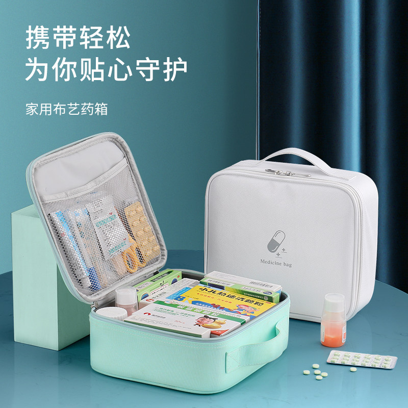 NICELAND PORTABLE MEDICINE KITS MEDICINE BOX CLOTH ART MEDICINE BOX TRAVELLER WITH TRAVEL OUTDOOR CONTAINING WELLNESS BAG