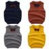 Áo vest trẻ em cộng với nhung dày cậu bé áo len cotton nam áo len bé trai cổ tròn vest ấm váy trẻ em Áo ghi lê