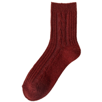 Catman wool socks mens autumn and winter mid-calf stockings warm heating floor plus velvet thickened socks womens mid-calf socks