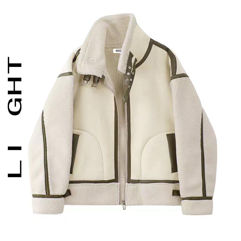 (Off-season 22% off) Fur all-in-one jacket women's winter new Korean version of the casual grain fleece coat jacket ins tide