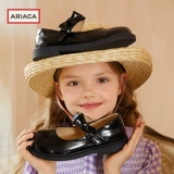 Детская обувь, туфли для черной кожи в английском стиле для принцессы, мягкая подошва