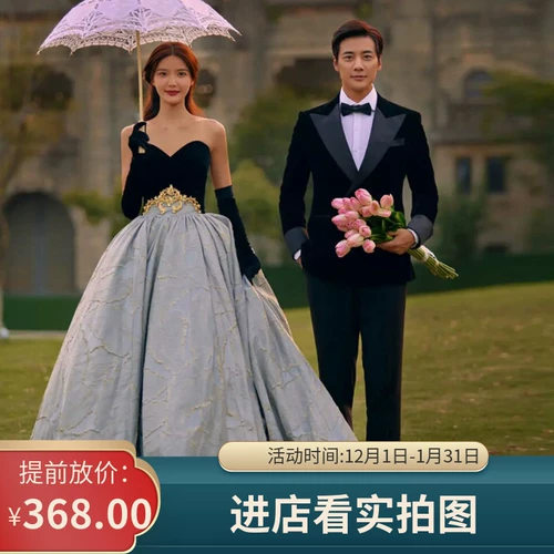 Тема фильма «Студия тема свадебного хвоста» Фотография роскошная лесная романтическая трубка топ -пара