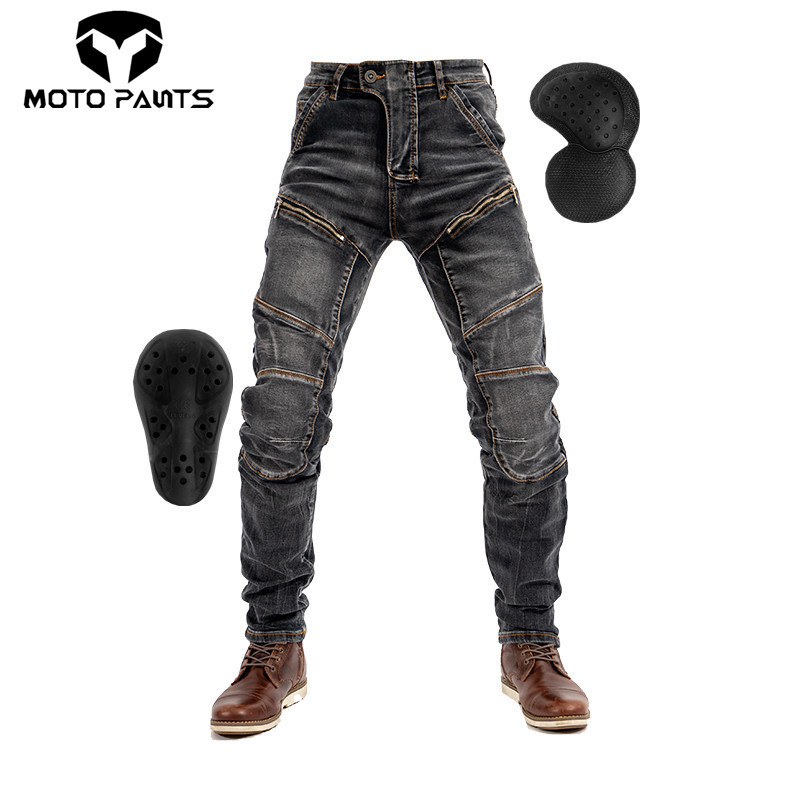 Moto Pants Kevlar Motorcycle Jeans for Men and Women, High-Elasticity Biker Riding Pants, Racing Pants