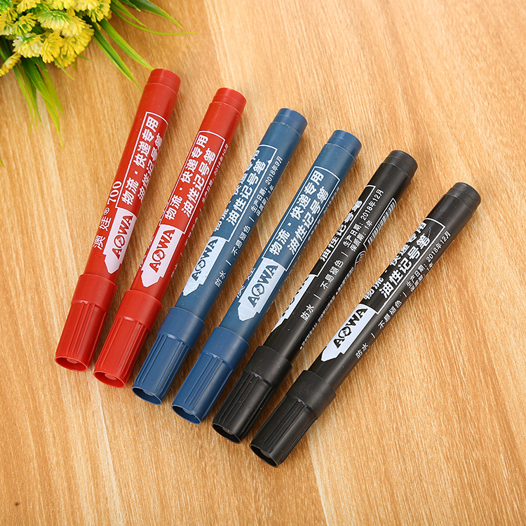 700 thickened oily marker Promotional office stationery Kiwi pen Logistics mark mike pen factory direct sales