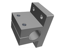 Optical axis rhombus horizontal fixed support seat SHF8 thickened mounting bracket thickened optical axis support seat 4 mounting holes