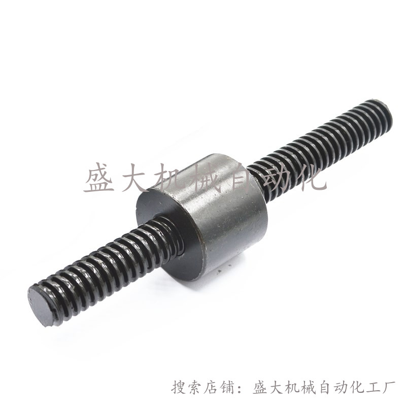 Coarse tooth screw 2 m T10-T30 trapezoidal wire rod nut t type screw rod 45 steel manufacturer direct rice Simi