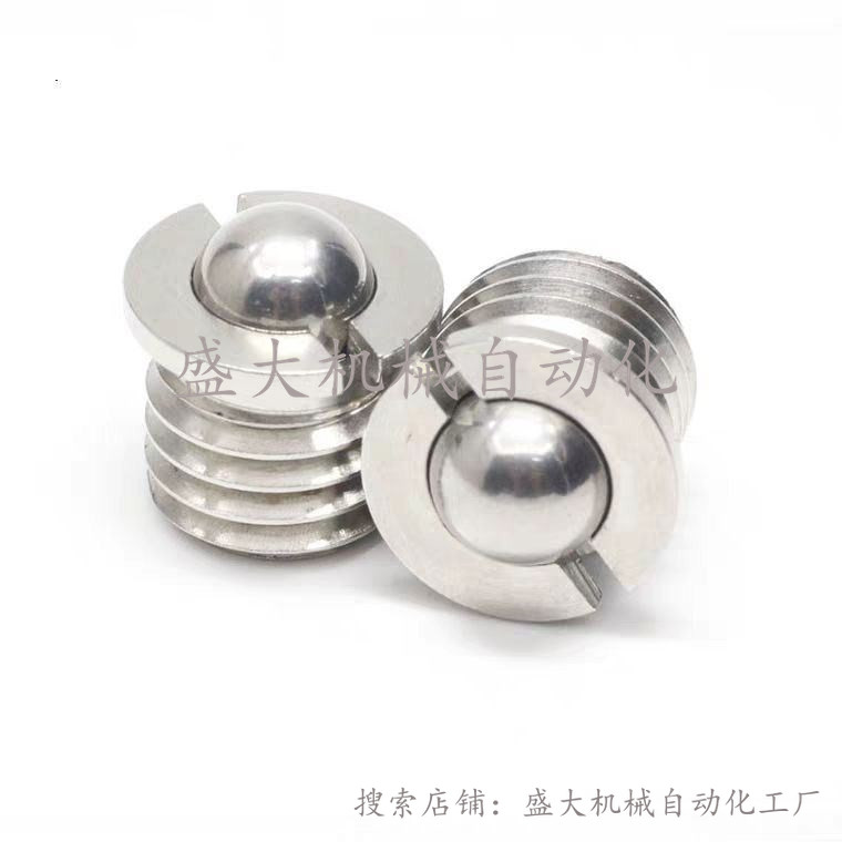 FBPJS5 6 8 10 12 16 16 steel 304 flange type spring ball head plunger positioning bead Poko screw