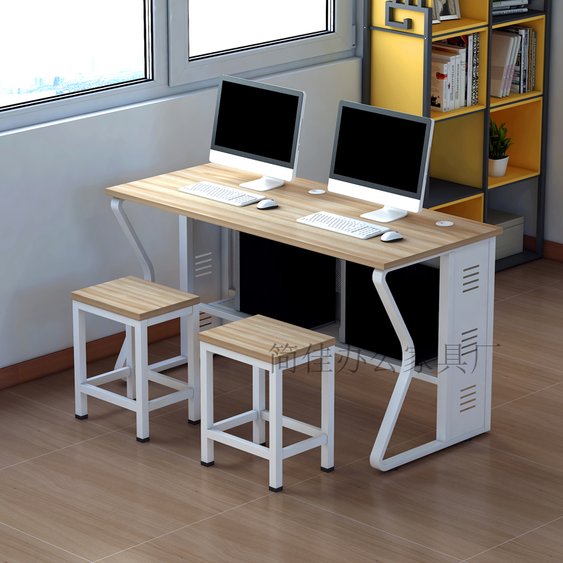 School Computer Classroom Computer Desk Training Room Classroom Computer Room Class Computer Room Desktop Double Computer Desk and Chair
