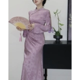 Дизайнерское весеннее ципао, 2024 года, китайский стиль