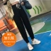 Quần thể thao nữ mùa thu lỏng cao eo treo lên thủy triều dài đèn lồng quần băng lụa chùm quần quần hậu cung - Quần Harem mua quần áo Quần Harem