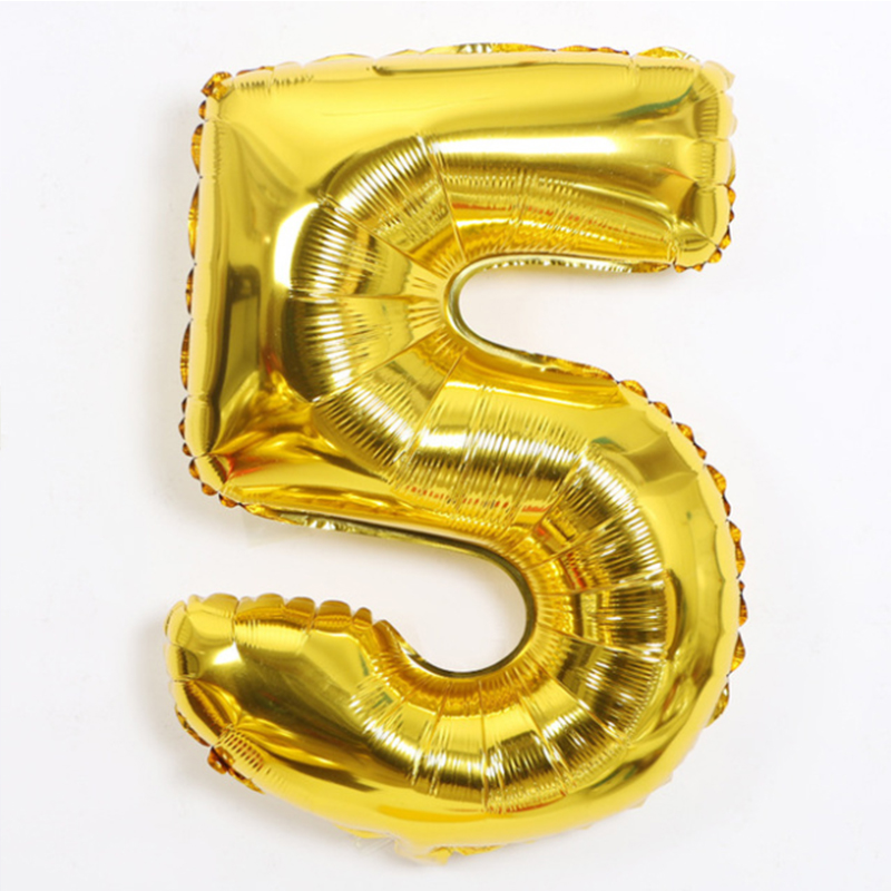 30 Inch Old Digital Gold 532 inch aluminum foil number Gold Silver Black Gradients Optional Wedding marry arrangement 0 reach No.9 code Optional Aluminum film balloon