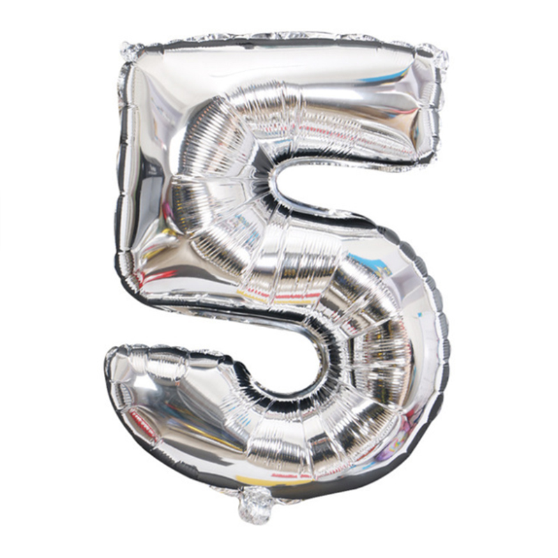 30 Inch Old Digital Silver 532 inch aluminum foil number Gold Silver Black Gradients Optional Wedding marry arrangement 0 reach No.9 code Optional Aluminum film balloon