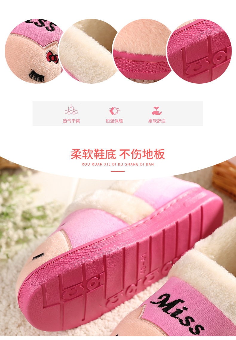Kéo lại đôi giày cotton của phụ nữ Túi đôi mùa đông cho nữ dép havaianas chính hãng