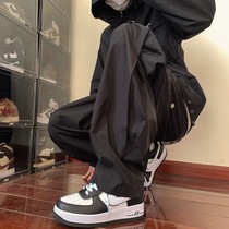 American style assault pants mens summer thin Japanese retro loose wide-leg workwear casual trousers trendy spring and autumn pants