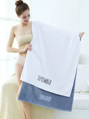 Turban grid bath towel female household cotton adult soft cute Korean version of absorbent cotton thick towel couple male