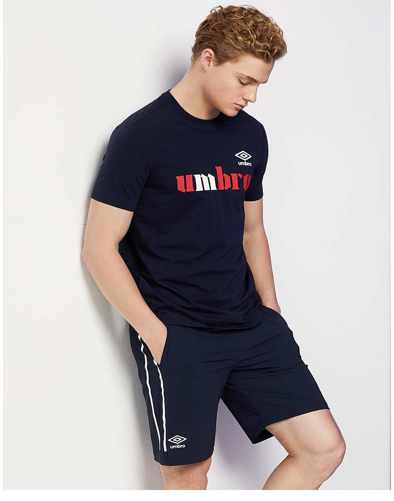 Umbro Ô 2019 Mùa hè Mới dành cho Nam Thể thao Áo thun ngắn tay nam Cổ tròn Bông giản dị Ammonia Cotton Nửa tay áo - Áo phông thể thao áo top tank
