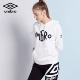 Umbro UMBRO của phụ nữ mùa xuân mới áo hoodie giản dị in áo len đơn giản áo thể thao sinh viên - Thể thao lông cừu / jumper sweater trắng