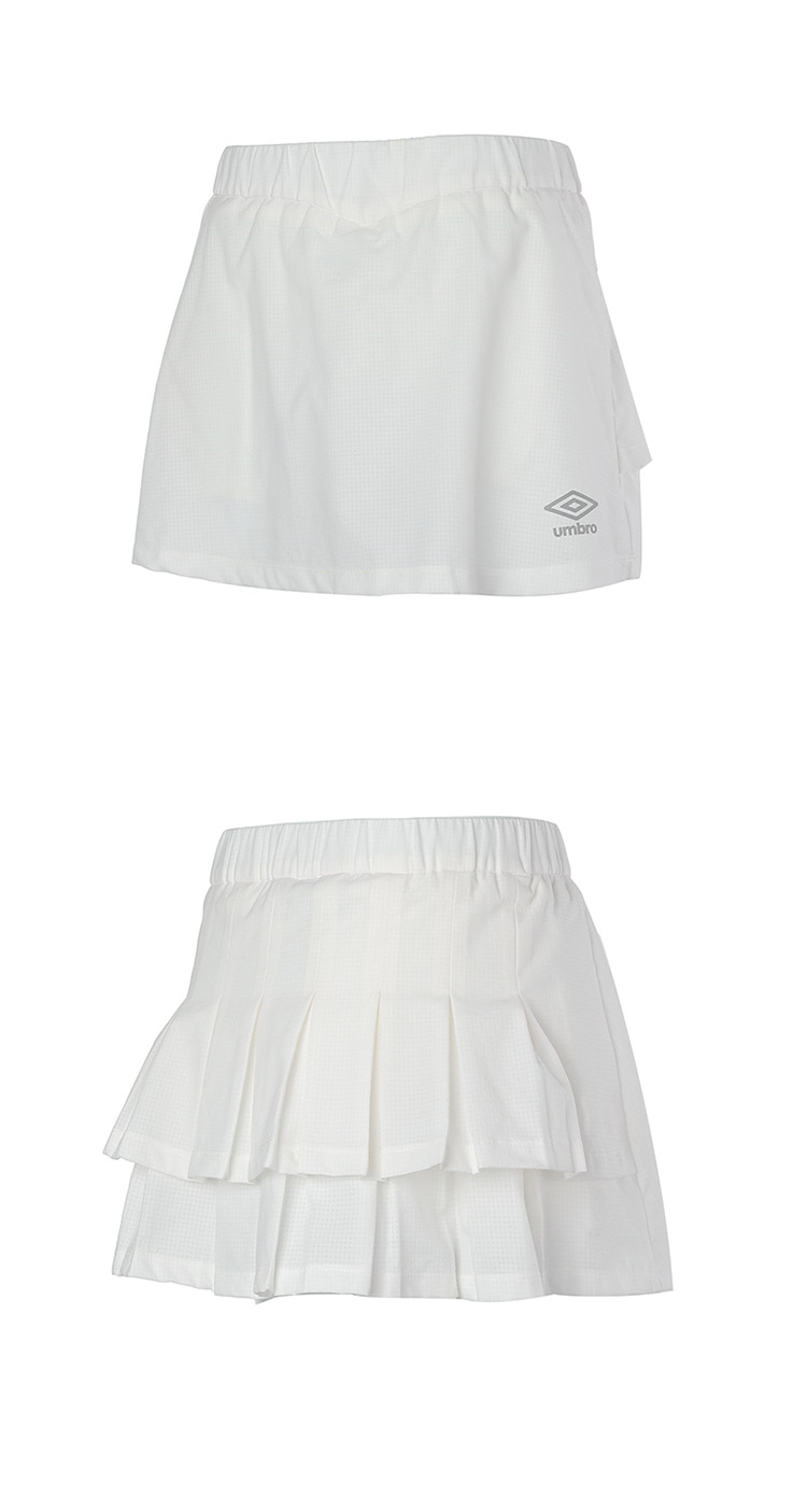 Umbro UMBRO của phụ nữ 2018 mùa hè mới thể thao và giải trí của phụ nữ váy màu rắn xếp li Một từ váy thể thao váy phụ nữ bộ adidas nữ mùa đông