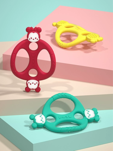 Дисней, успокаивающий детский жевательный прорезыватель, силиконовая защитная игрушка, Дисней Микки Маус