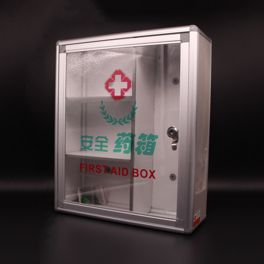 Large Medicine Box Wall Mounted Safety Medicine Box Home Medicine Storage Box Factory Kindergarten First Aid Kit