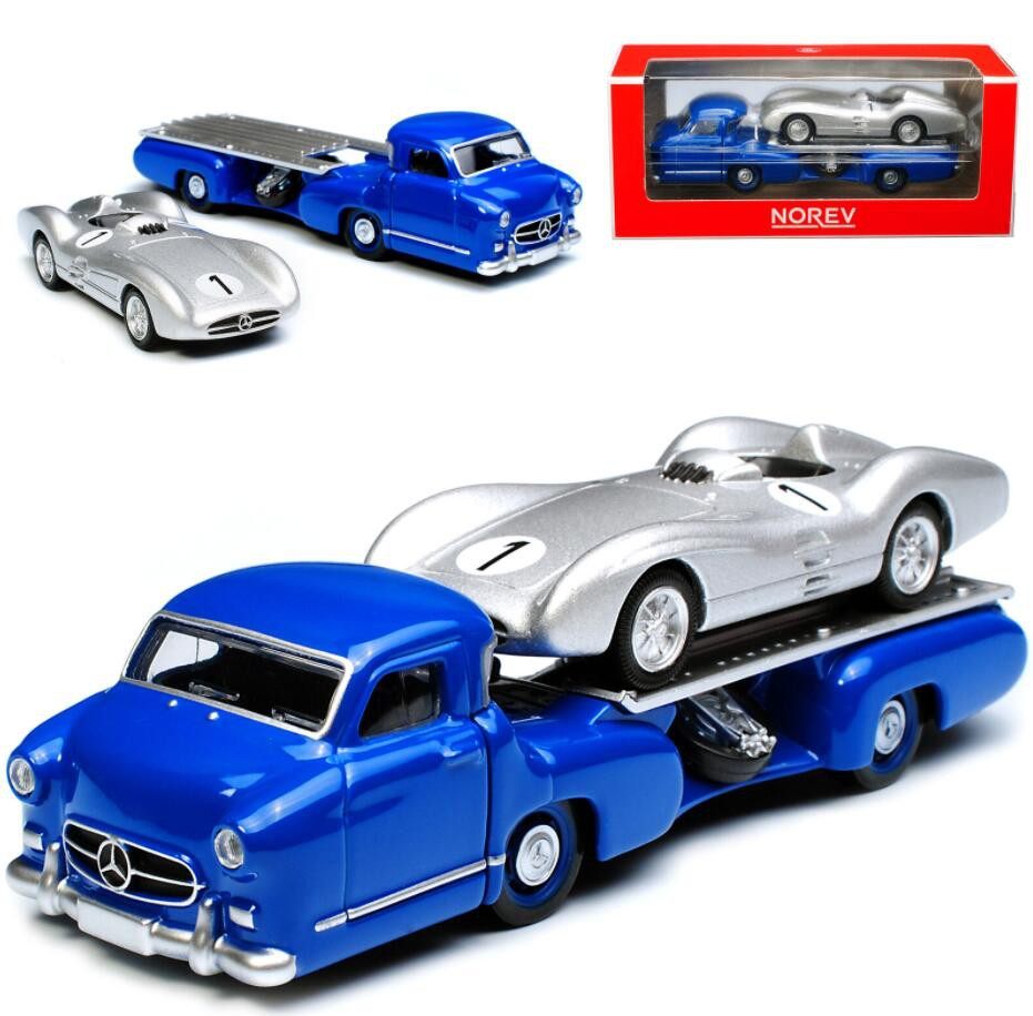 NOREV 1:64 Mercedes Benz BENZ W196 Blue Miracle Transport Vehicle