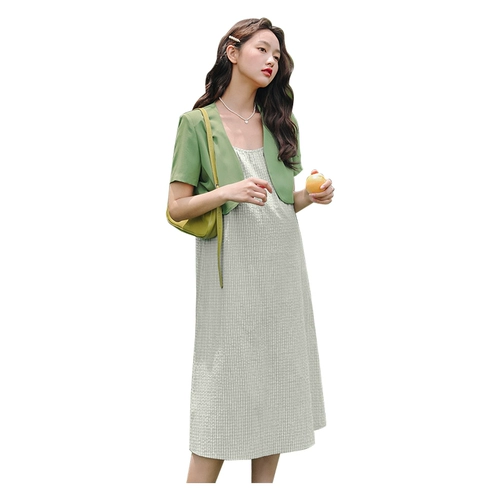 Летняя одежда для беременных, платье, юбка, летнее платье-комбинация, комплект