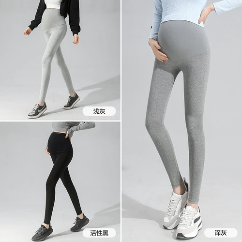 Тонкие штаны для беременных, осеннее хлопковое термобелье для йоги, подходит для подростков