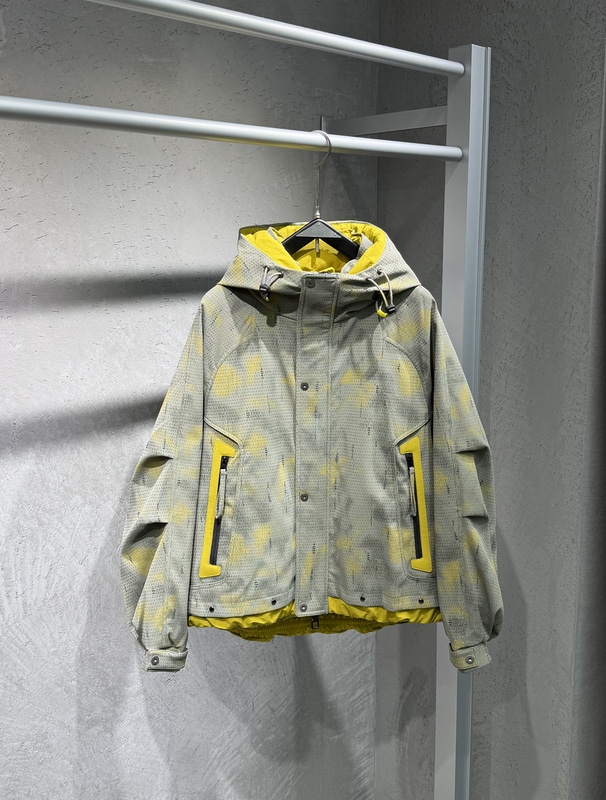 Winter New Men's 90 White Duck down Color-Blocked Hooded down Jacket Outdoor Thickened Warm Commuter down Parka