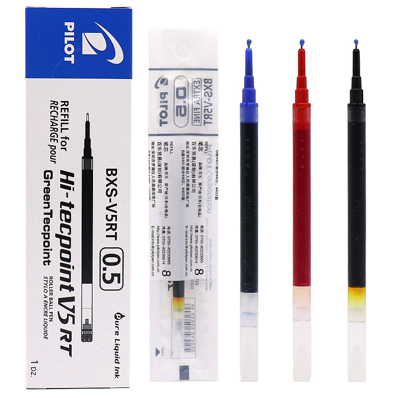  Japan PILOT BAGLE BXS-V5RT Refill Needle Tube Aqueous Pen 0 5mm Sort By Motion V5 The Sex Pen Replacement Core Is Suitable For BXRT-V5 BX-GR5