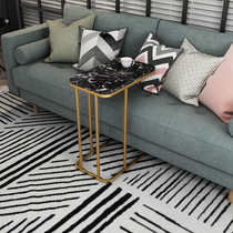 Side sofa side cabinet bedside table Nordic living room mini ins coffee table light luxury bedroom square table Qiao Chu