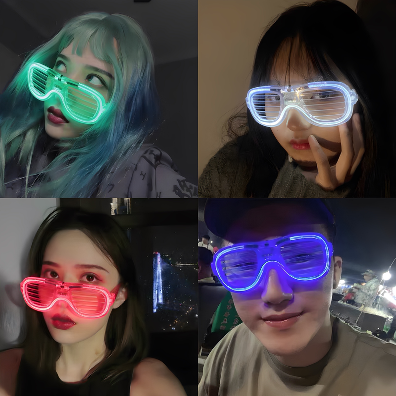 Glowing Glasses Led Colorful Children's Toy Sci-Fi Cool Tech Sense Internet Celebrity Blue Bar Disco Atmosphere Props
