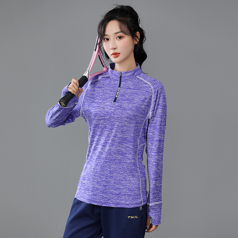2021 New Badminton Sportswear Women's Autumn Winter Long Sleeve Suit Quick Dry Race Training Suit Tennis Suit Custom