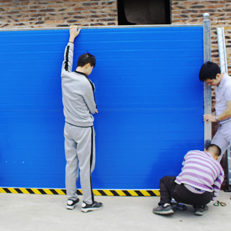 Thickened Pvc Containment Baffler site Construction color steel construction Isolation sandwich surrounding bezel Temporary works walled enclosure