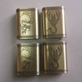 Медный портативный маленький латунный портсигар ручной работы