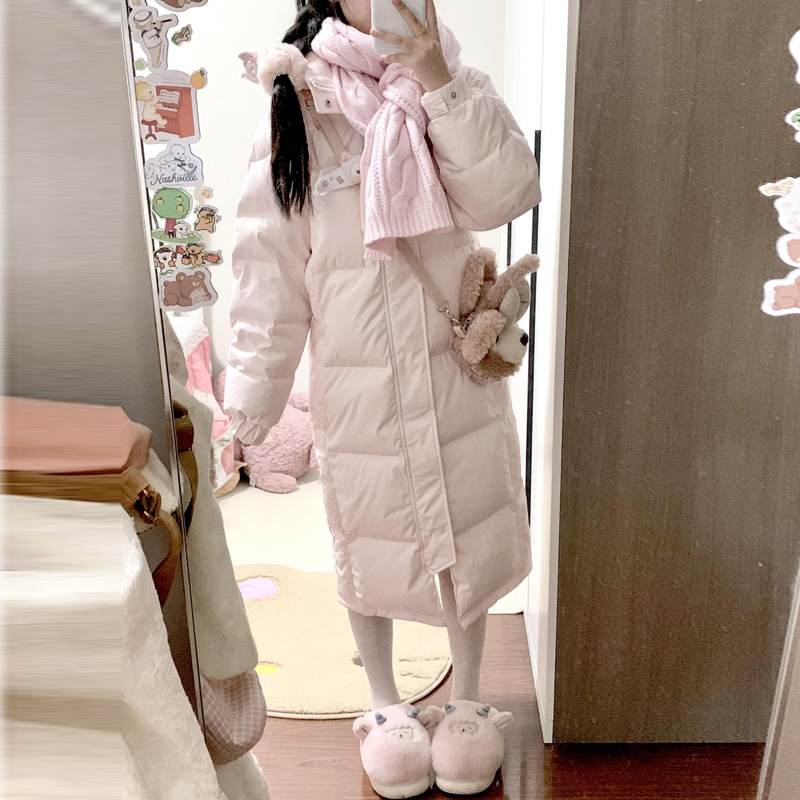 Chinese Style down Cotton Jacket for Women, Winter 2026 New Model, Long Over-The-Knee Thickened Cotton Coat for Petite Women Chinese Style down Cotton Jacket for Women, Winter 2026 New Model, Long Over-The-Knee Thickened Cotton Coat for Petite Women