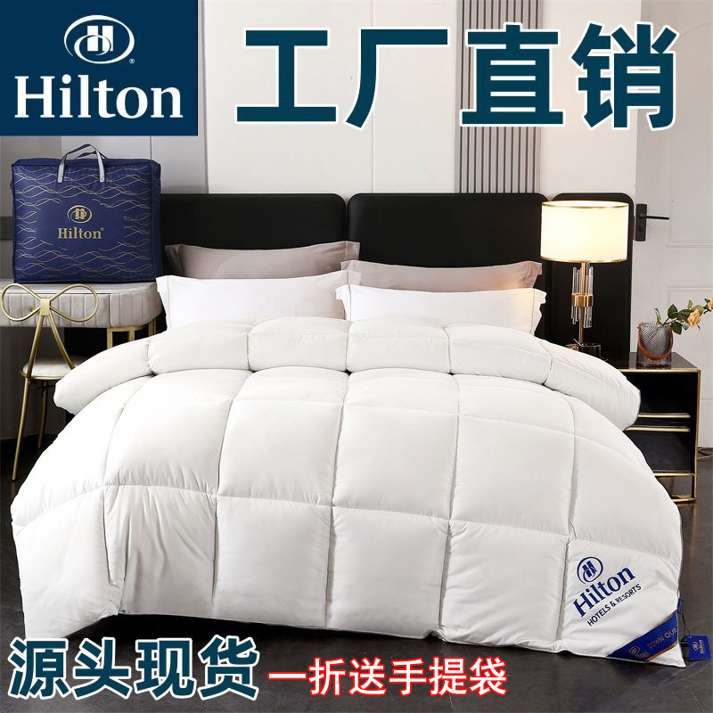 Huaxia Hilton Hotel Quilt Feather Velvet Quilt Core Dormitory Single Student Double Cotton Quilted by Winter Thickened Warm-Taobao