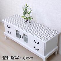 Washable cover cloth waterproof and oil-proof tablecloth 160cm Nordic placemats glass coffee table thickened restaurant pure white writing desk