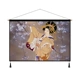Phụ nữ Nhật Bản hình vải nghệ thuật treo tranh và nền gió trang trí tường bức tranh lưới tấm thảm màu đỏ tấm thảm trang trí lối vào phòng ngủ treo vải - Tapestry