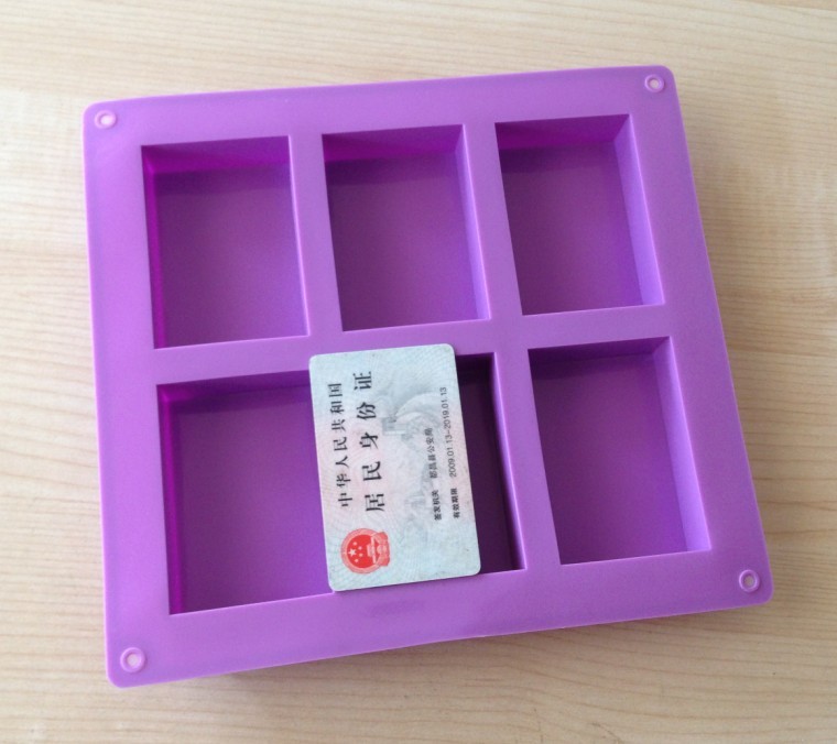 Xj340 khuôn xà phòng thủ công khuôn vuông hình chữ nhật 8 * 5.5 * 2.5CM khuôn vuông - Tự làm khuôn nướng khuôn bánh