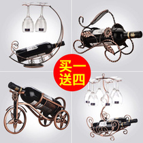 Red Wine Rack Swing Piece Shelf Home Light Extravaganza Creative High Foot Cup Shelf Upside Down Wine Cabinet Decorated Wine Rack Shelf