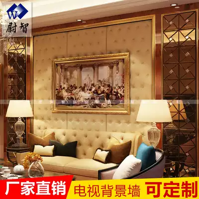 Art glass mirror TV background wall golden tea mirror diamond shaped mirror European style car side mirror home decoration modern