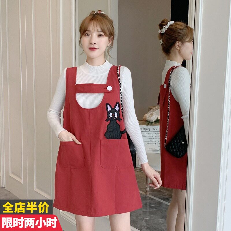 Pregnancy women's clothing suit going out of fashion Minus Age Autumn Clothing small sub moderate to cover baby bag Skirt Foreign Pie two sets of damp