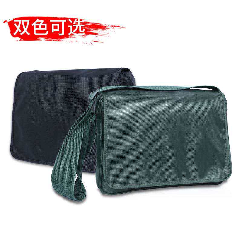 Black shoulder bag green small shoulder bag single shoulder messenger waterproof universal oxford canvas single soldier shoulder bag
