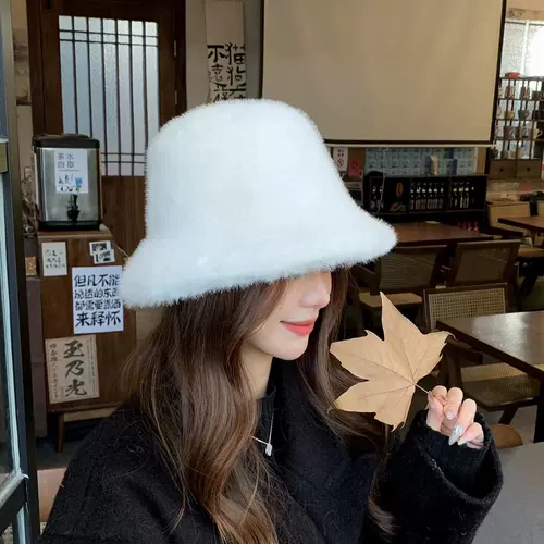 Мао Мао Шляпа Женская Осень и Зимние анти -цветные теплые шляпы северо -восточный горшок Шляпы Защитные ушные шляпы показывают лицо рыбака шляпа плюш