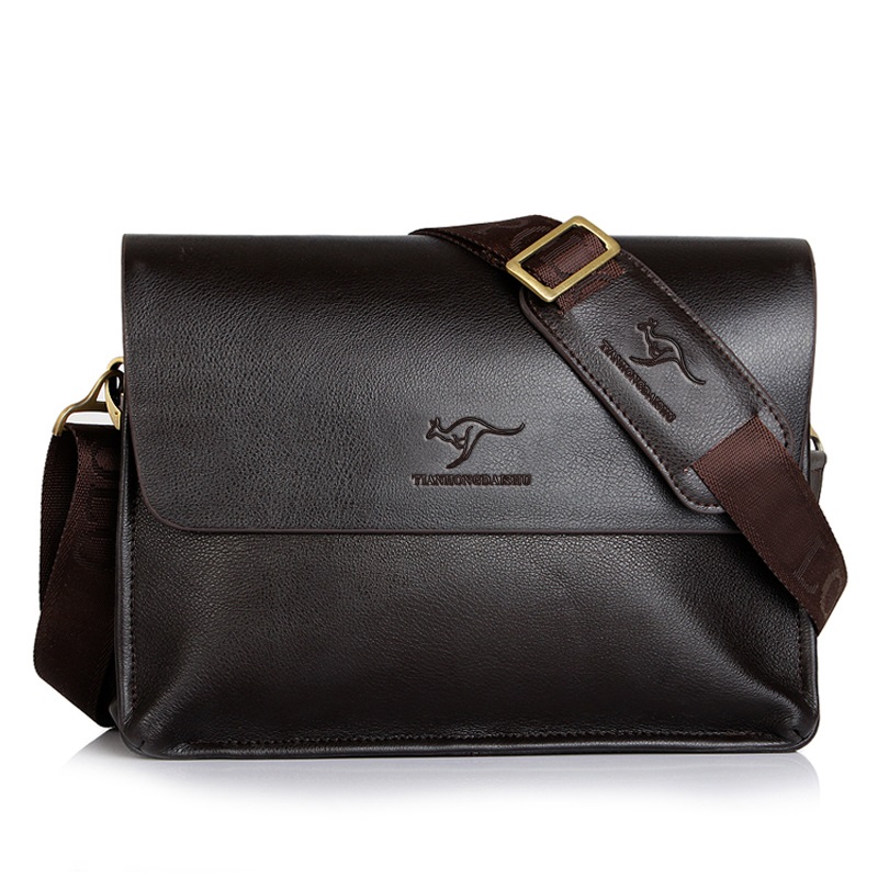 Yingfei Kangaroo Leather Men's Bag Shoulder Bag Business Horizontal Men's Bag 2018 New Messenger Bag Casual Backpack