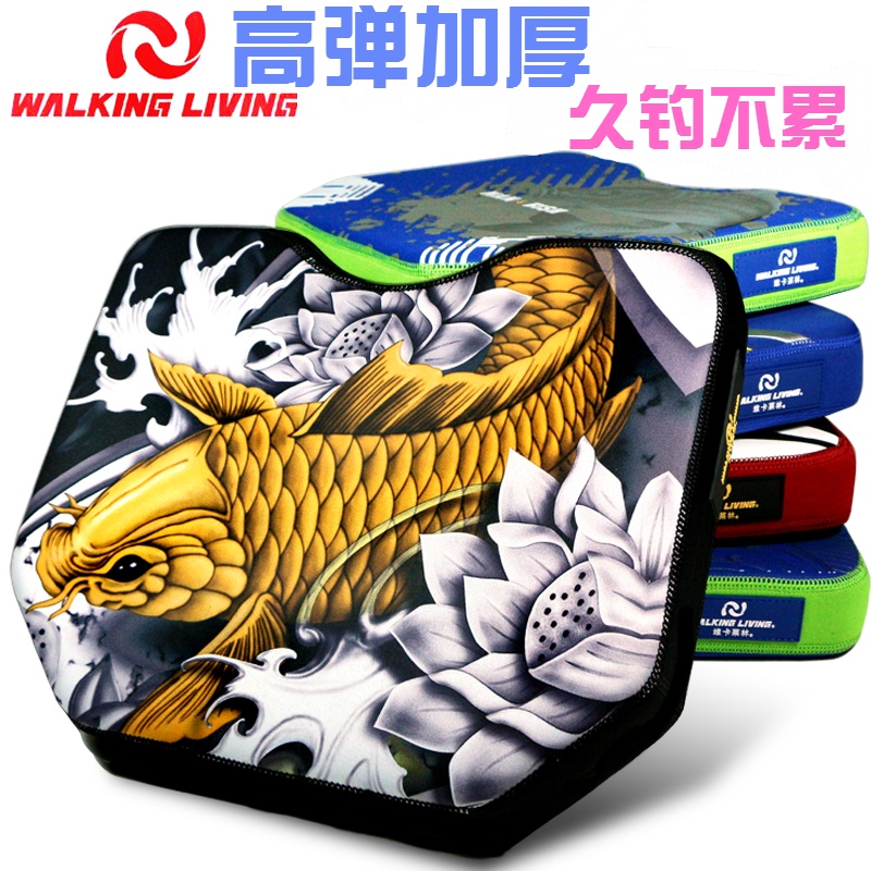 Vikalerin new fishing case cushions High-play memory thickened sponge cushion fishing bench seat cushion without deformation protective ridge vertebral