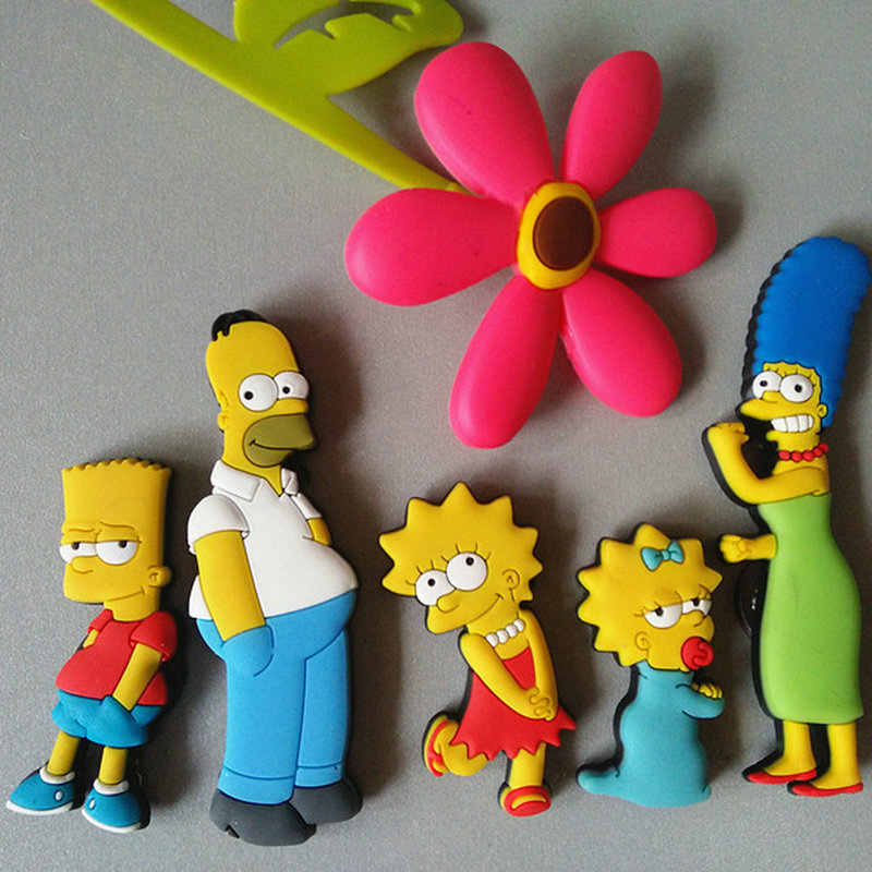 The simpsons Simpsons a cute fridge with a 3d solid magnetic magnet suction iron stone magnetic sticker-Taobao